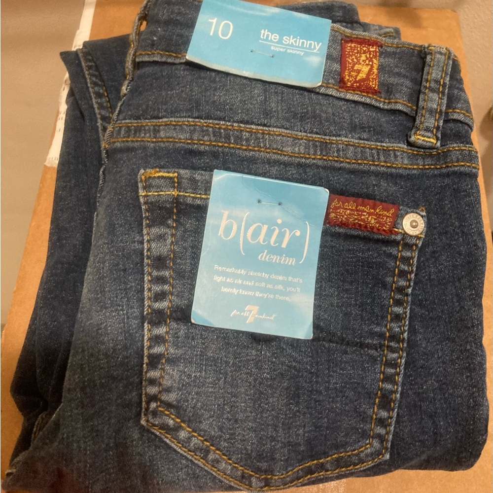 7 for all mankind kids the skinny size 10
